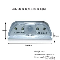 LED Intelligent Keyhole Light Lamp Door Lock Sensor Lamp Battery Operated Auto Motion Detector For Kitchen Hallway Stairway 2