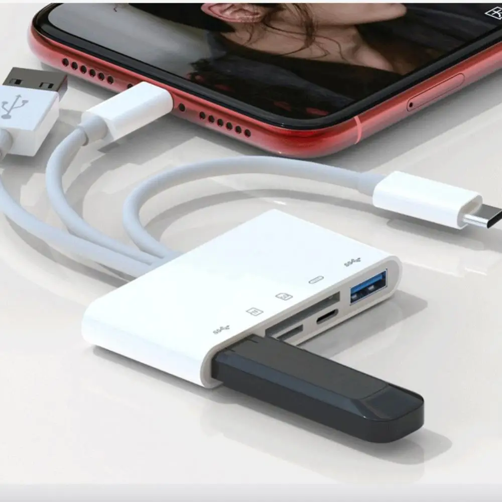 OTG USB Camera Multimemory Adapter For Lightning To Micro SD TF Card Reader Kit For Phone Ipad Apple Ios 13 14 15 Converter