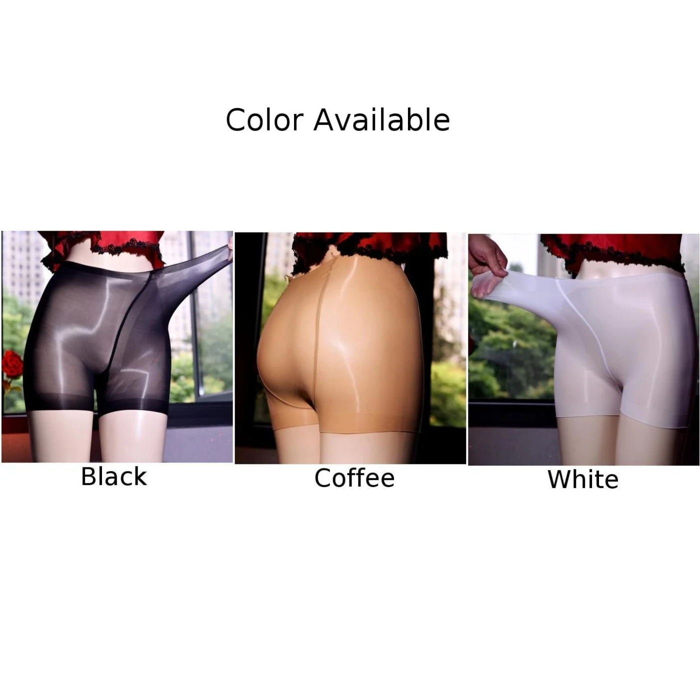 Women Underwear 1pc 40-100kg Free Size High Strech Lingerie Nylon Oil Shiny Sheer Comfy Fashion Women high waist underwear