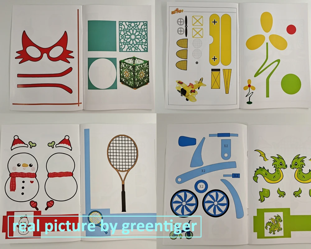 3D Printing Pen Drawing Book Reusable Colorful 14/40 Patterns Thick Paper Clear Plate Painting Template 3D Pen Paint Album