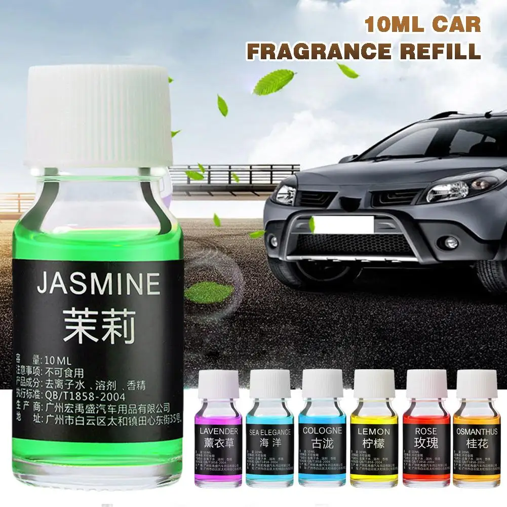 10ml Auto Air Freshener Smell Car Styling Replenishment Vents Plant Aromatherapy Essential Flavoring Oil Natural Fragrance E7F3