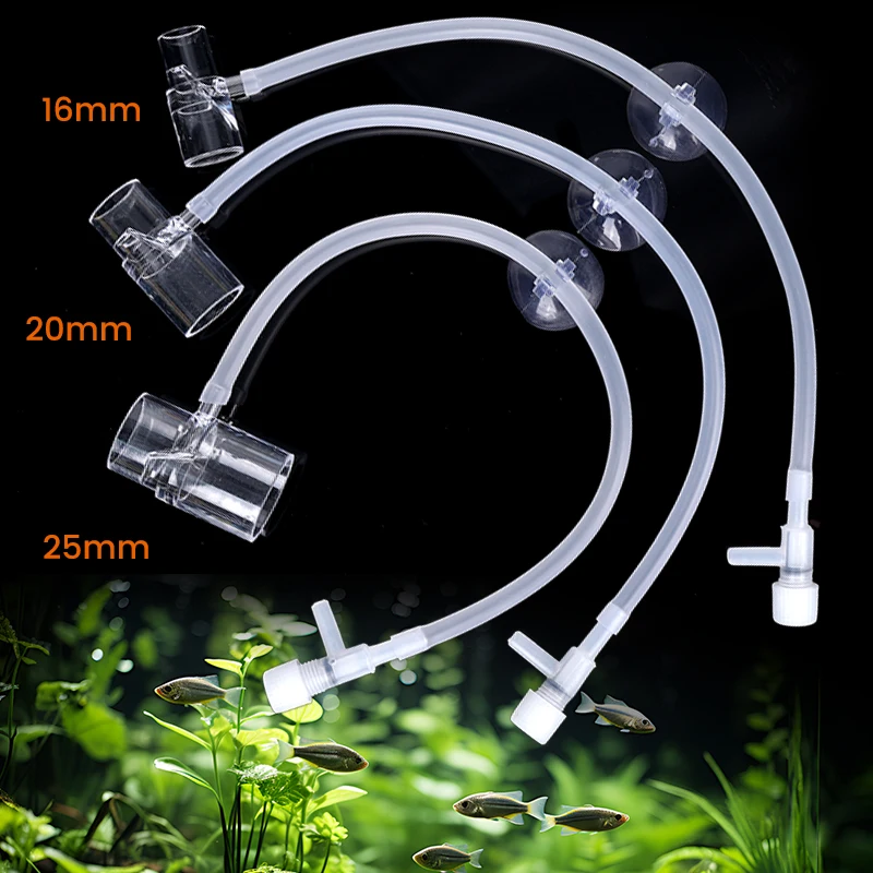 25/20/16mm Acryl Aquarium Wasserpumpe Auslass Aquarium Filter Wasser Outlet Düse Aquarium Sauerstoffanreicherung Anschluss Zubehör – Detail 2