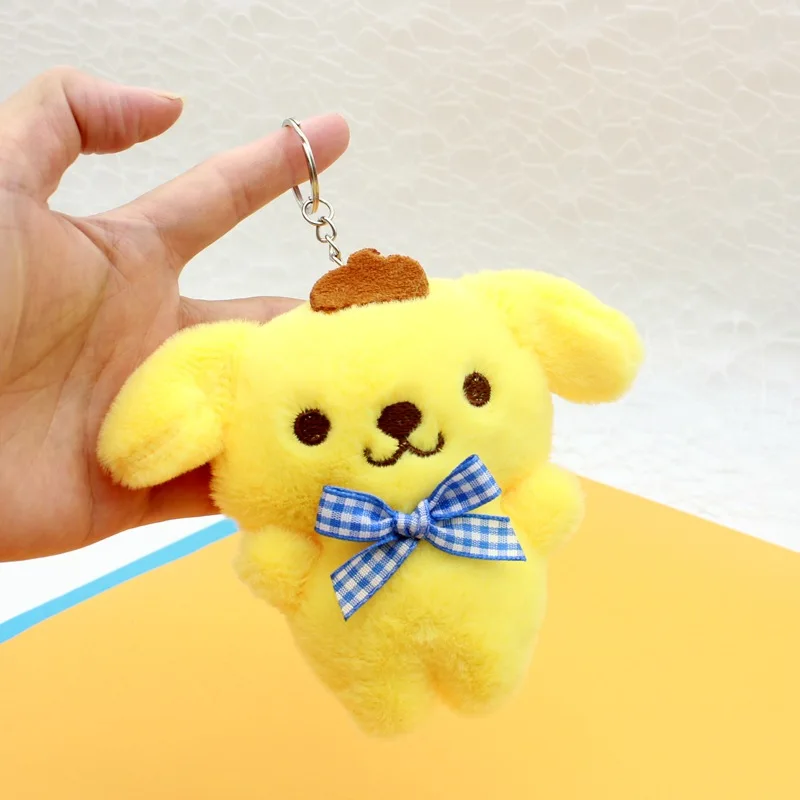 40pcs/lot 4inch Cute Monster Kuromi Melody Stuffed Dolls pendants Plush Toy Keyring key chain for Children Gifts 5