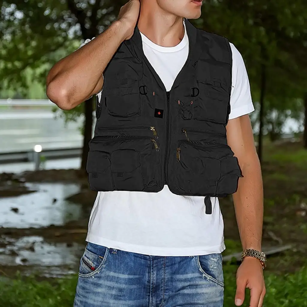 Pocket Vest Waistcoat Fishing Travelling Hiking Photography Gilet -  AliExpress