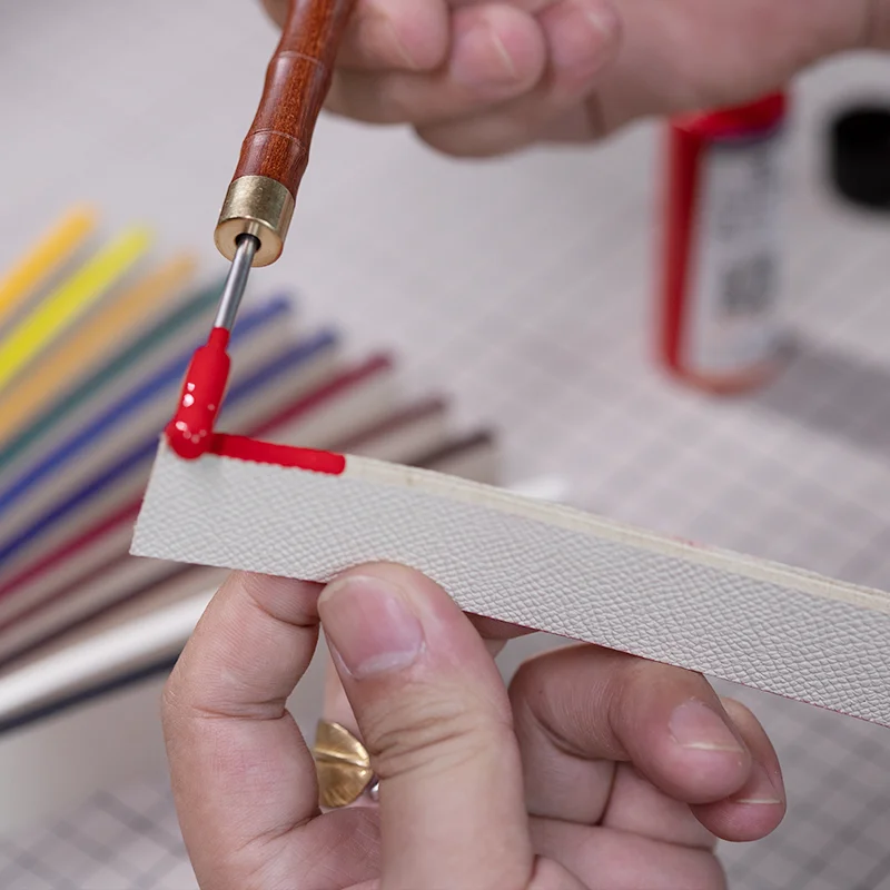 Leather Craft Tools Edge Paint Roller Applicator Edge Oil Finish Tool DIY Dye Painting Pen Accessories