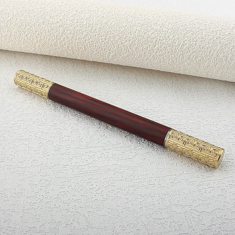 New Fountain Pen EF Nib 0.38mm Metal Matte Black Writing Ink Pen  Double Headed Pen Tip Caliber 3.4MM for Students Gifts 4