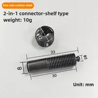 10/20 PCS ที่มองไม่เห็น 2 in 1 Connector สกรู Fastener ซ่อนตู้ลามิเนตตู้เสื้อผ้าประกอบเฟอร์นิเจอร์รวม Fastener 3