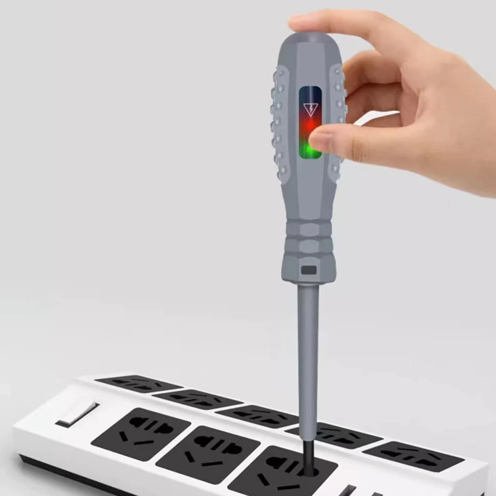 Alloy Point Contact Electric Test Pen Screwdriver Lightweight Non-contact Test Pen Electrician Tool