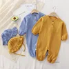 Baby Clothes Newborn Jumpsuit Girls Boys Muslin Spring Autumn Cotton Long Sleeve Infants Romper 0-24M 3