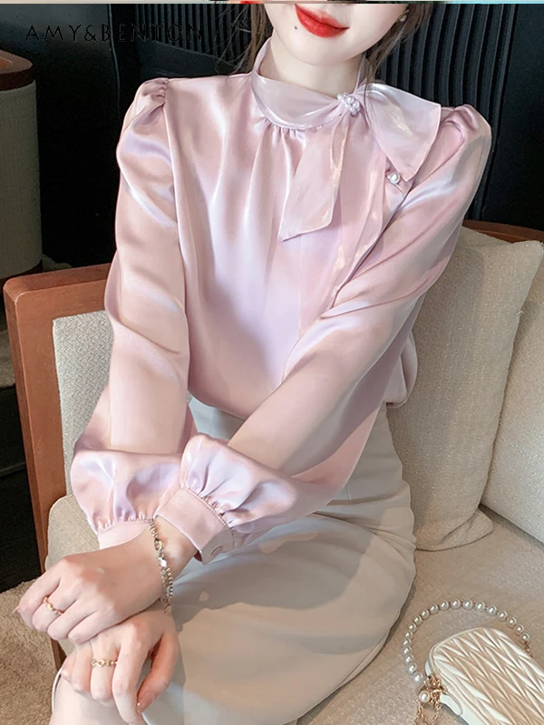 chemise-en-satin-rose-pour-femme-chemisier-professionnel-de-style-piedmont-gracieux-a-la-mode-slim-polyvalent-blanc-nouvelle-collection-printemps