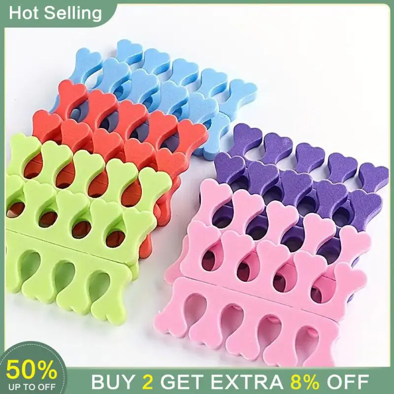 Nail Art Tools Toe Separators Toe Spreader Finger Toe Separator Pedicure Tool Comfortable Soft Nail Art Toe Separator Nail Sponge Separator Pedicure Accessory Polish Gadget Easy To Use