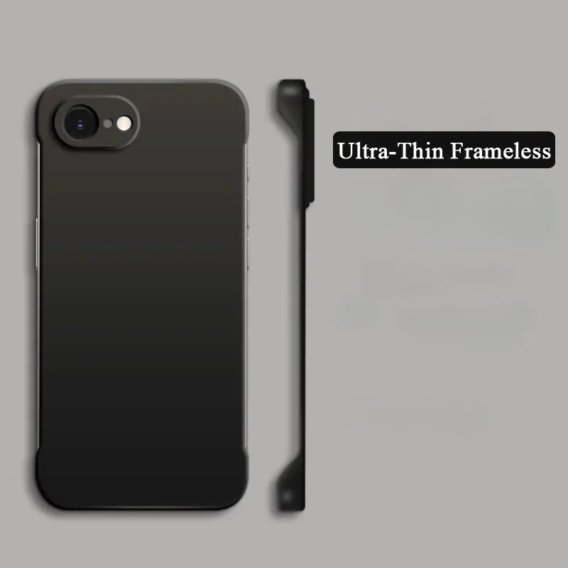 Ultra-Thin Frameless Matte Phone Case - Hard PC Protective Back Cover Shell