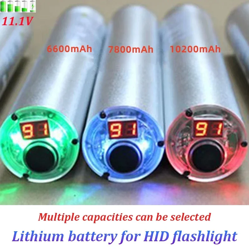 

2024 New HID Xenon Flashlight Lithium-ion Battery 11.1V 6600mAh Imported 7800mAh Imported 10200mAh Flashlight Xenon Flashlight