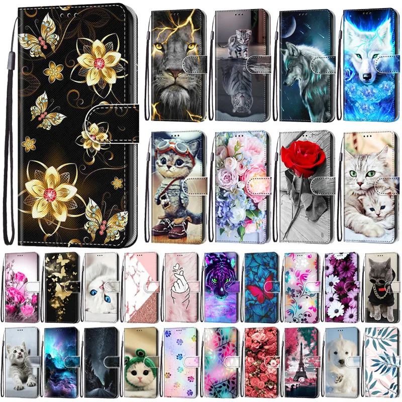 

Чехол-кошелек для телефона Huawei P30 Lite, флип-чехол с рисунком для Huawei P 30 Lite, P30 Pro