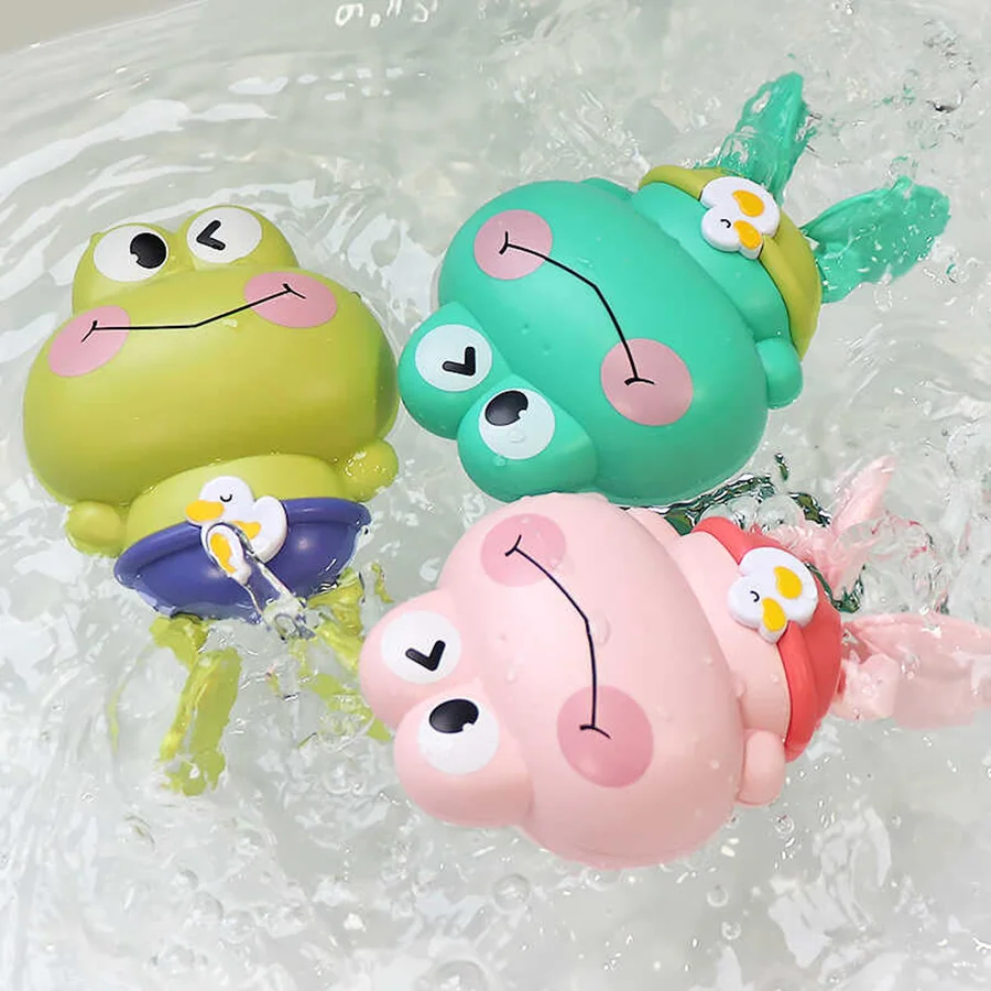 Children's bath toys - Clockwork frogs that float and swim 1