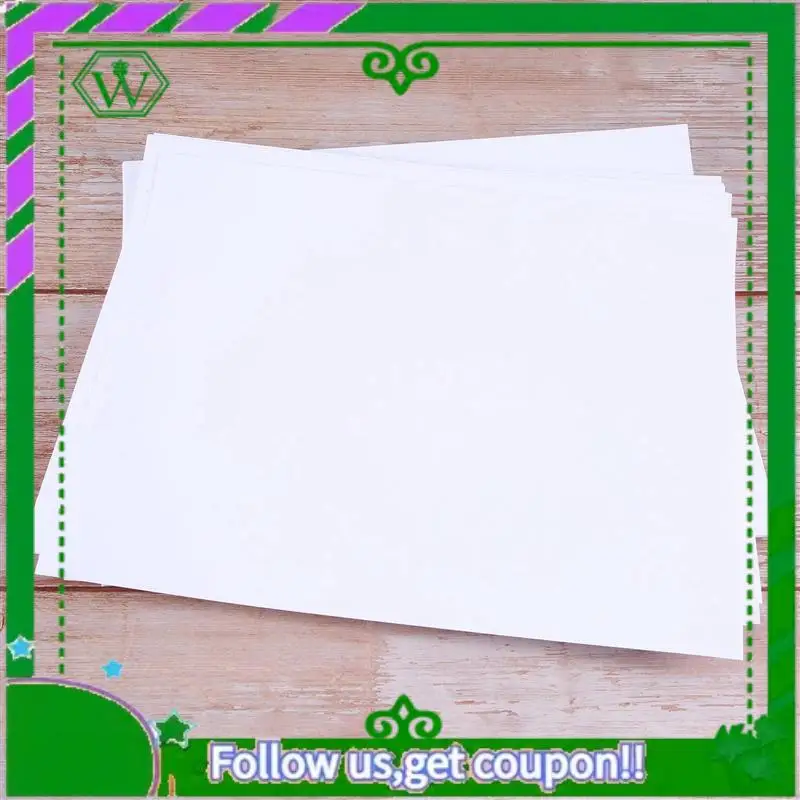 ABIK-프리미엄 인쇄용 방수 비닐 스티커 용지 잉크젯 및 프린터 용 210X280mm 60 매 무광택 흰색 데칼 용지