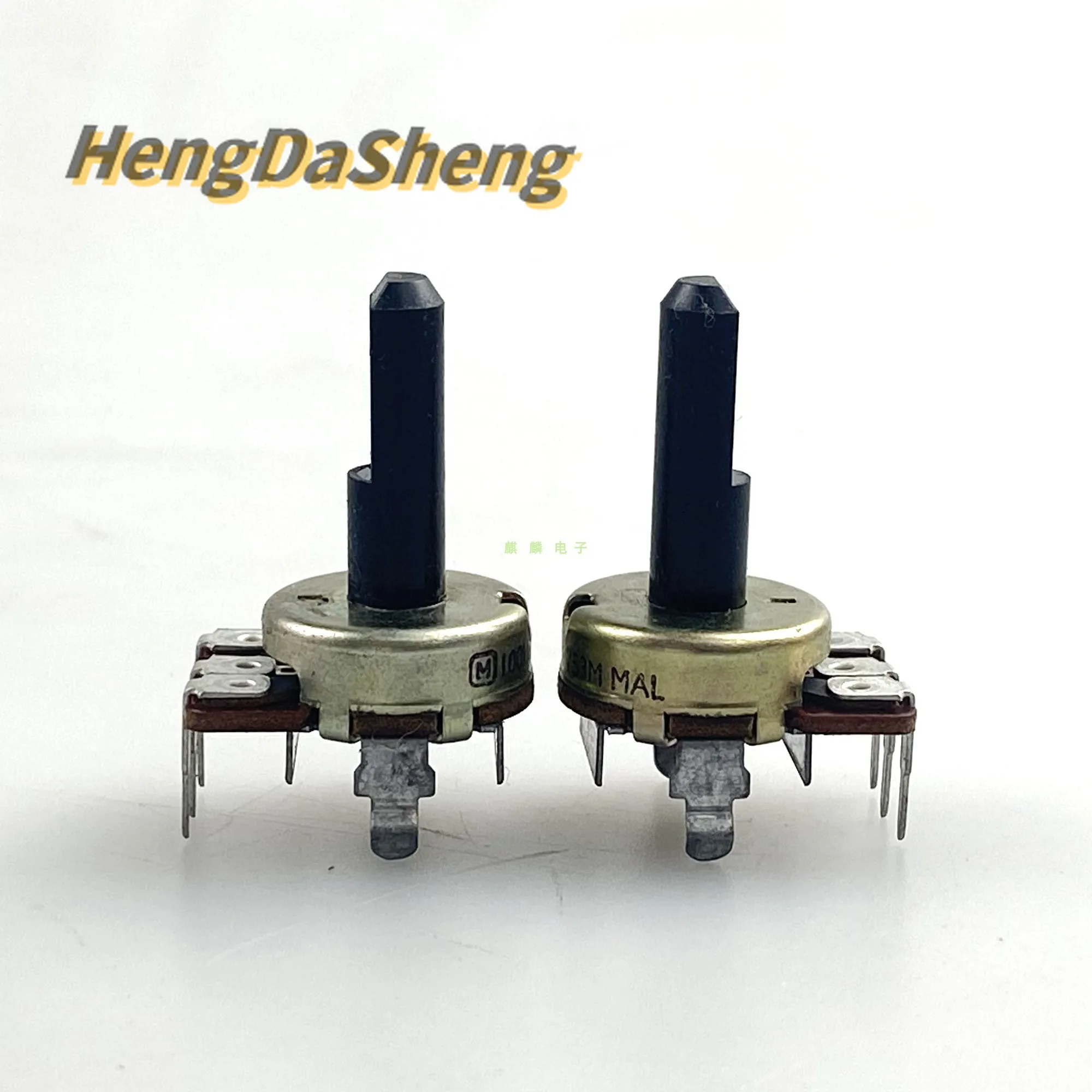 

5Pcs 161 Type 3-pin Single Link 100K Ω B With Center Positioning Speaker, Amplifier, Volume Potentiometer B100K