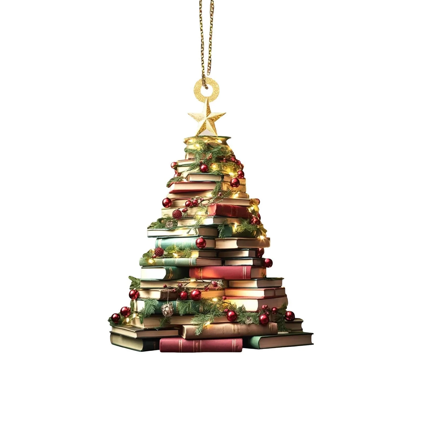 thumbnail image 1 of Nuevo colgante de árbol de Navidad, creativo, multiestilo, colgante de coche, ambiente navideño, material acrílico, colgante para decoración de habitación del hogar, 1 of 5