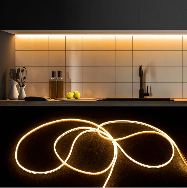 Description Picture 2 of itemDC12V 1m 2m 3m 5m LED Touch Dimmable Room Decor Cabinet Backlight Lights Waterproof Neon Strip Light Night Lamp Home Lighting 