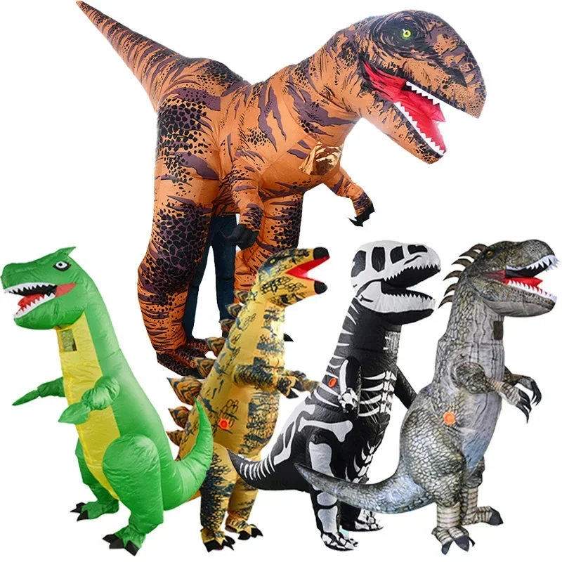 

Надувной костюм для косплея Simbok T-Rex Dinosaur, костюмы на Хэллоуин, смешные костюмы, мультяшное аниме-платье талисмана для взрослых и детей