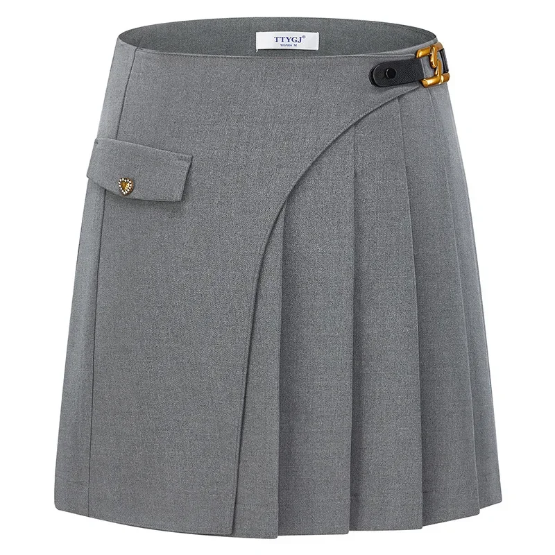 Ttygj-女性用ハイウエストスカート,フェチコート,ゴルフ用の裏地付き Ttygj-女性用ハイウエストスカート,フェチコート,ゴルフ用の裏地付き