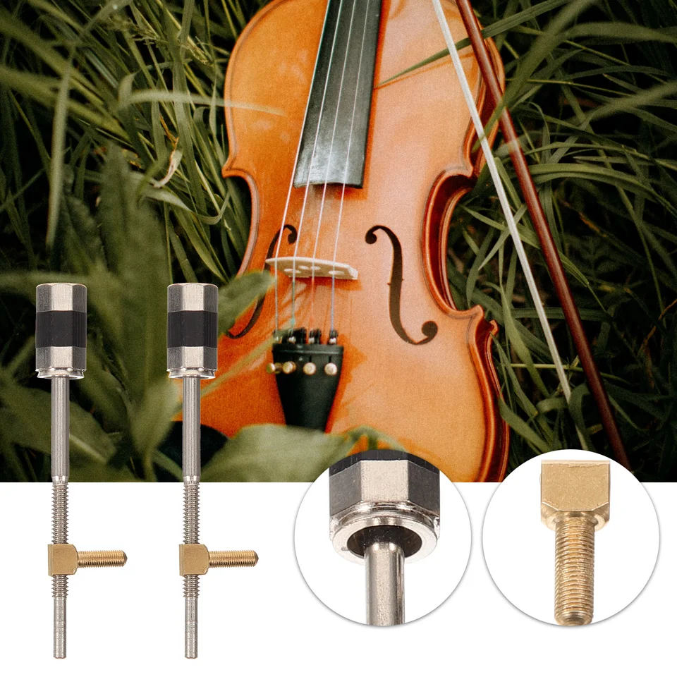 Accordatori Di Precisione Per Violino - 4 Pezzi In Ottone, Per Violini 1/8 E 1/2, Regolazione Fine - Foto 11