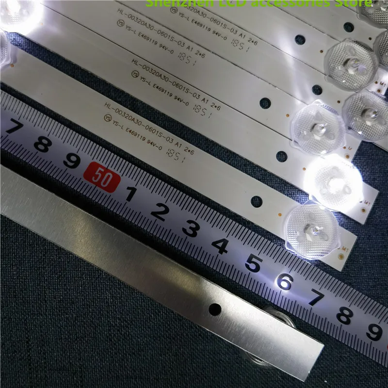 TV backlight bar 6Leds HL-00320A30-0601S-07 A1  IP-LE32/495523 LCD 575mm 6lamp 6V 100%NEW   4