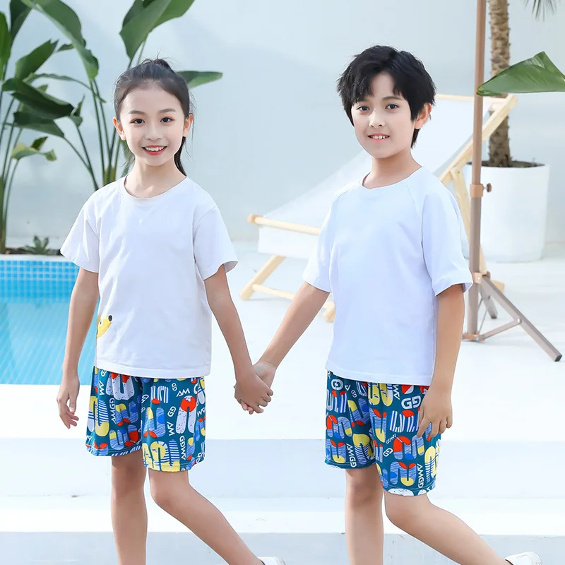 Summer New Summer Beach Pants Loose Silk Children Shorts