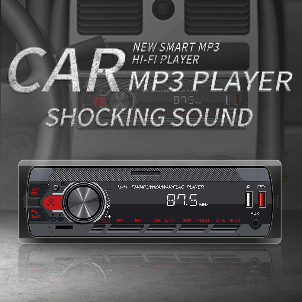 

1 DIN автомобильный стерео M11 Bluetooth Автомобильный музыкальный плеер AUX In Dash Head Unit FM-радио цифровой медиа-ресивер автомобильные аксессуары для интерьера