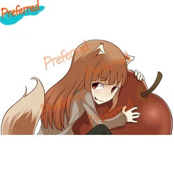 Cartoon Spice and Wolf Car Sticker Decal for Your All Cars Racing Laptop Motorcycle Helmet Trunk Surf Camper Window Bumper
