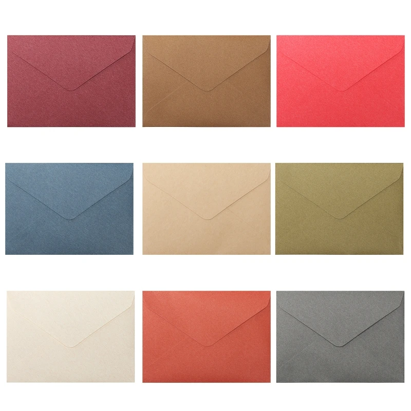 

20PCS Cash Envelopes Set Solid Color Envelope Stationary for Business Budgeting Dropship