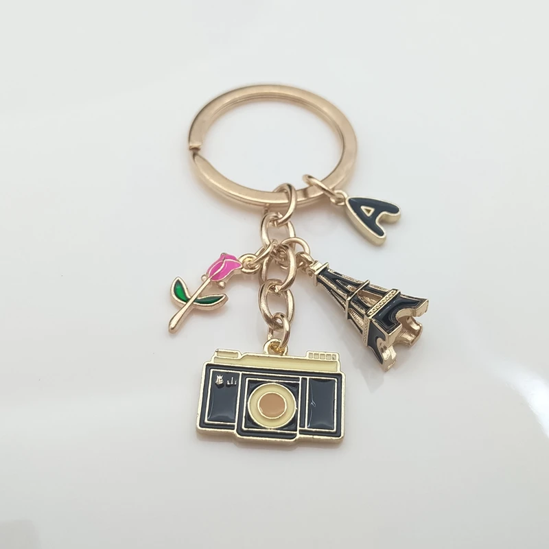 Portachiavi Fotocamera Reflex Popolare Tra Gli Appassionati Di Fotocamere Reflex, Portachiavi Ciondolo Fotocamera A-Z Appassionati Di Viaggi Regali Gi