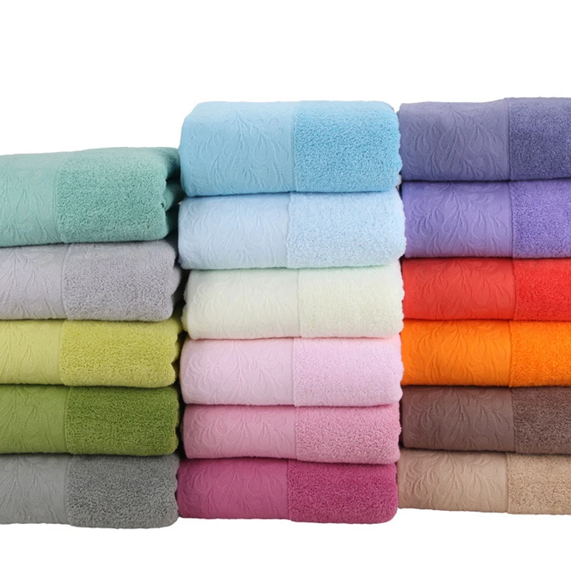 2/3PCS Family Bathroom Face Towel Set Blue Cotton Premium Soft Kids Square Towel Adult Thick Bath Towel Set for Spa Hotel Pink