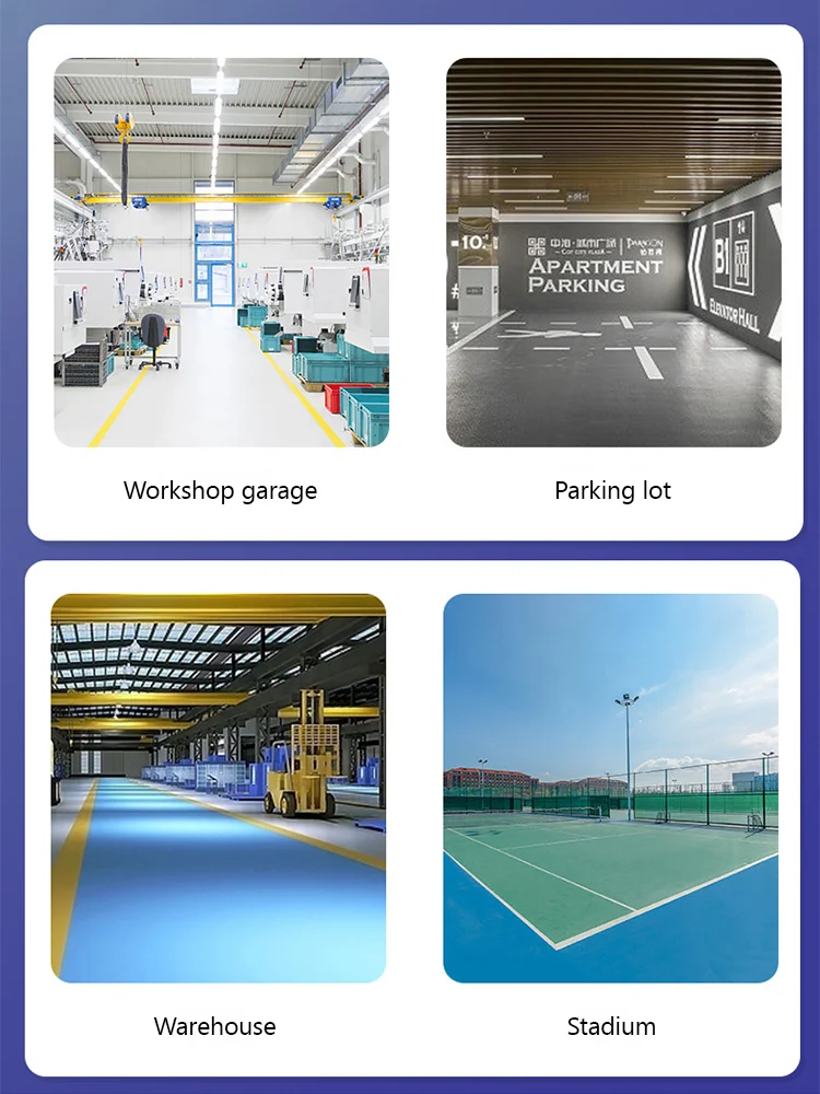 Outdoor Floor Paint Multicolor Weatherproof Waterproof Waterborne Wearresistant epoxy floor coating Glossy Water-Based Epoxy