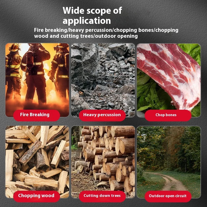 RAYENR Axe Fiber Handle Axe Nylon Fiber Handle Hunting Camping Survival Self-Defense Industrial Tools Outdoor Industrial Tool 4