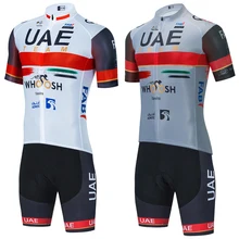 Novo conjunto de ciclismo 2023 uae ciclismo camisa da bicicleta shorts 20d calças equipe ropa ciclismo maillot roupas uniforme
