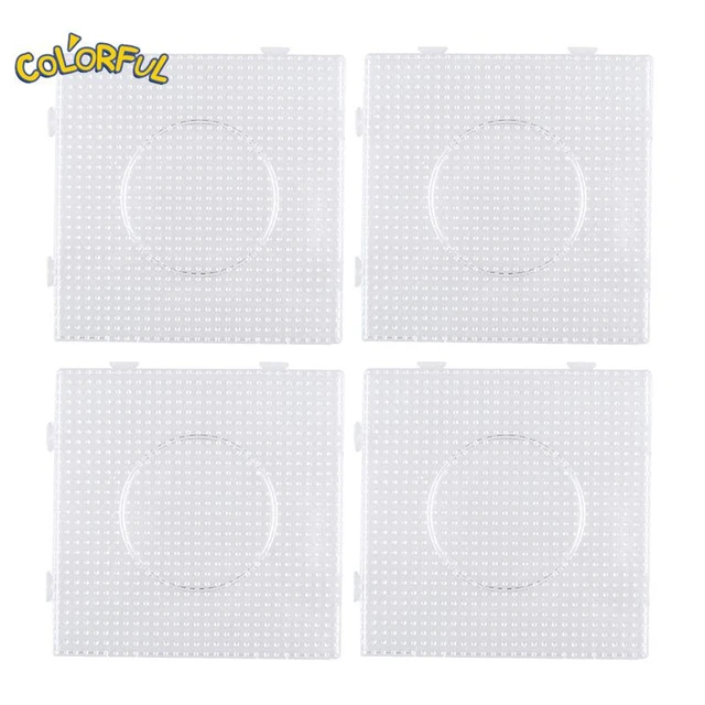 4pcs/set 5mm Hama Bead Pegboard 14.5x14.5cm Square Shape Perler