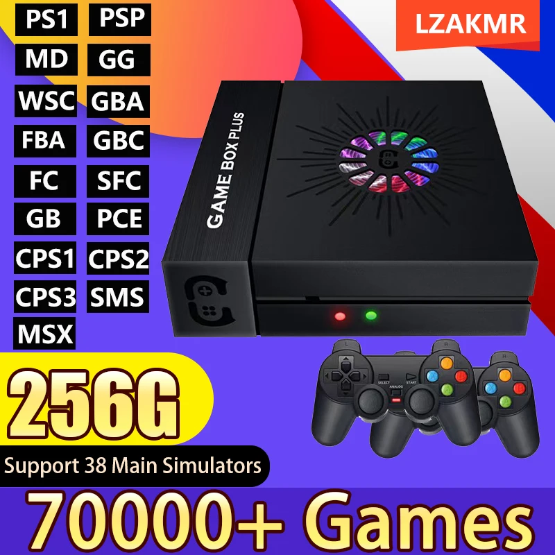 Super Retro Game Box X6 4K HD Output Wireless Consoles 256GB 70000