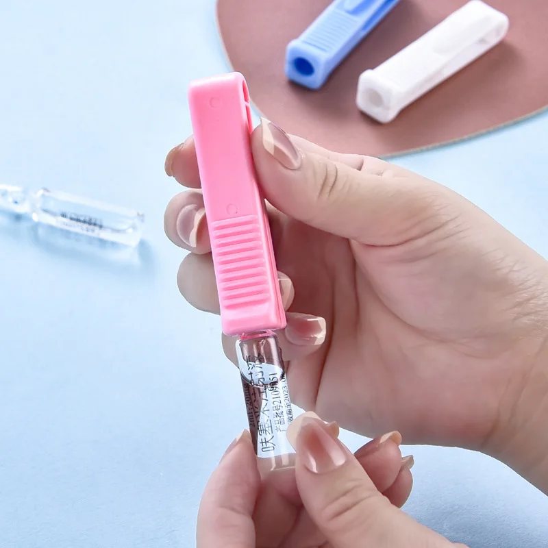 

2pcs Solid Color Creative Nurse Doctor Convenient Ampoule Opener Plastic Handle Medical Tool Fish Ampoule Circuit Breaker