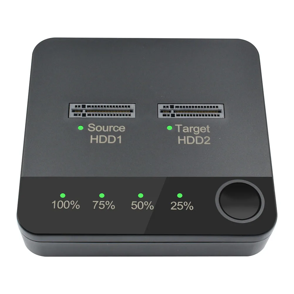 LED 표시기가 있는 M.2SATA 하드 디스크 복사기 하드 드라이브 도킹 스테이션 데이터 전송 듀얼 로터로 데이터 저장을 위한 데이터 읽기