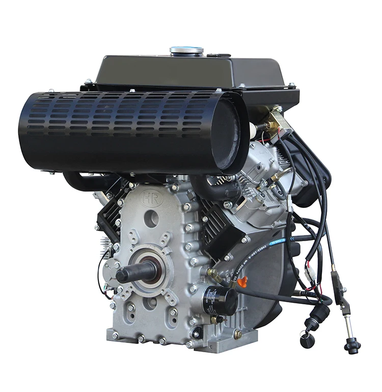 20hp 25hp 30hp keyway shaft 36.5mm V twin diesel engine 4 stroke air cooled 2 cylinder diesel engine