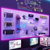 DIY pegboard wall storage kit: punch - free, suitable for wall display in e-sports rooms and studies. 1