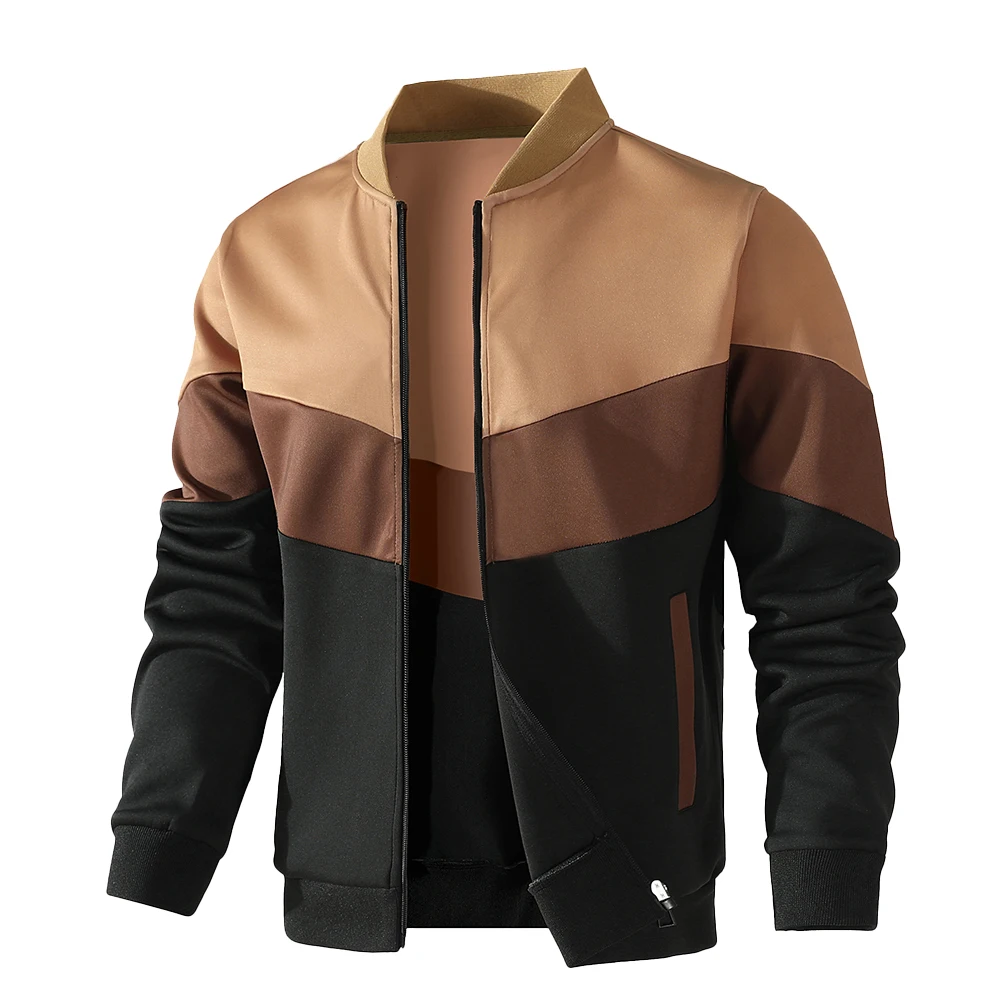 Men's Fashionable Windproof Bomber Jacket for Spring