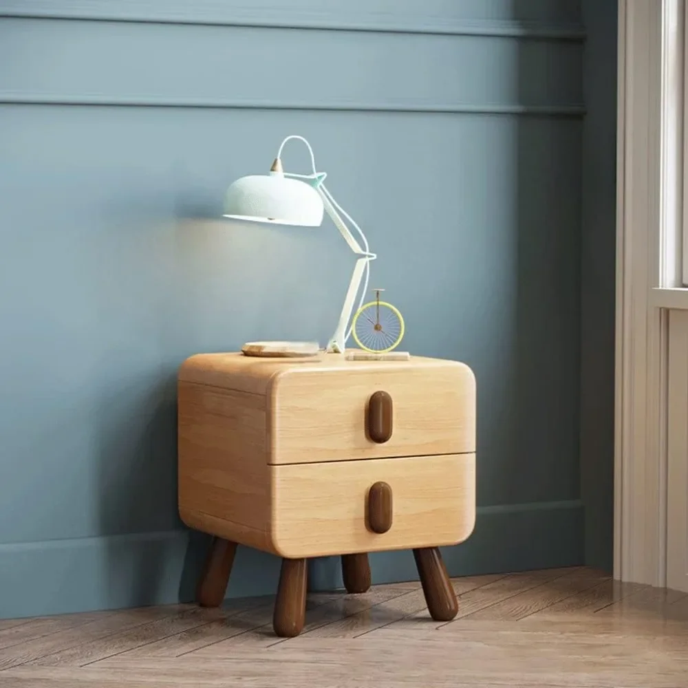 Children's bedside table, Nordic creative mini storage cabinet, square side table with drawers, children's bedside table