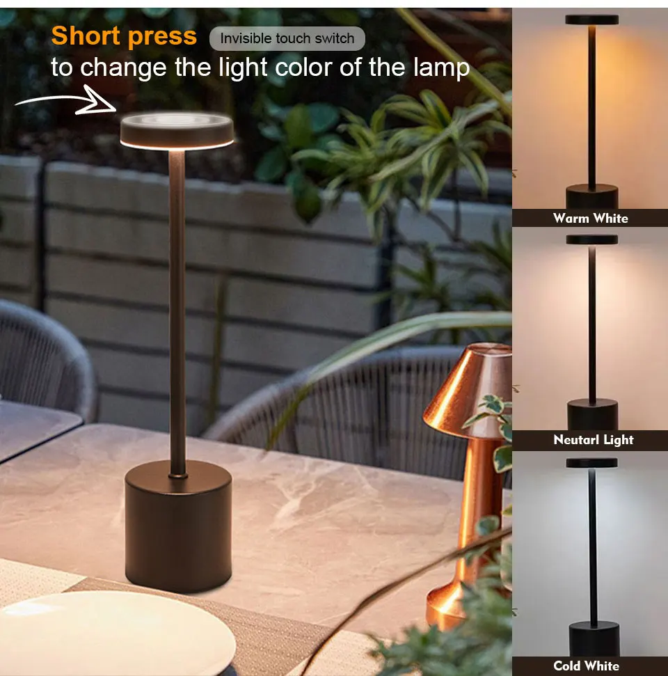 Classic Metal Touch Sensor LED Table Lamp