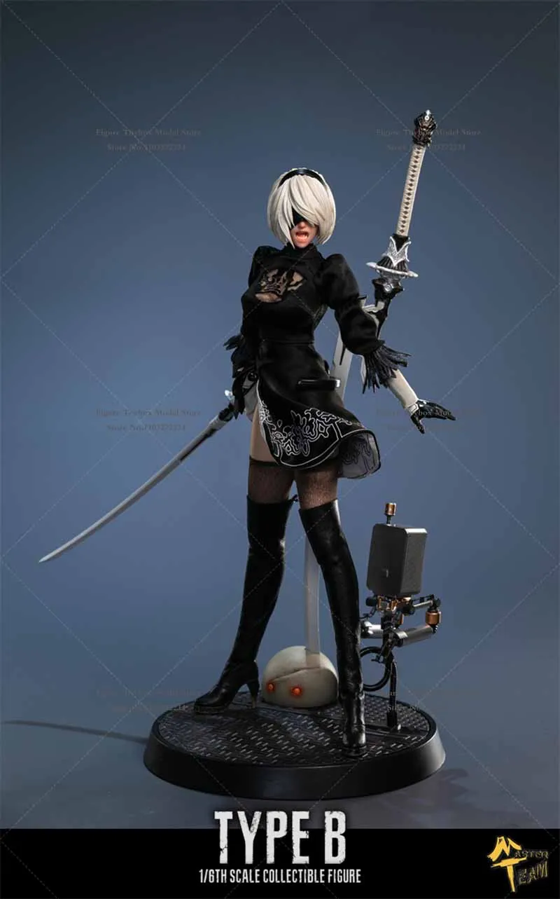 2B フィギュア 黒衣装 刀付き　1/6 シームレス ニーアオートマタ 2B フィギュア 黒ドレス 刀付き - メルカリ