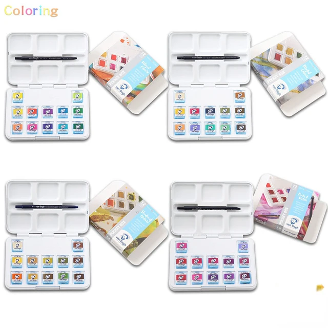 Van Gogh Watercolor Pocket Box - Muted Colors Set of 12