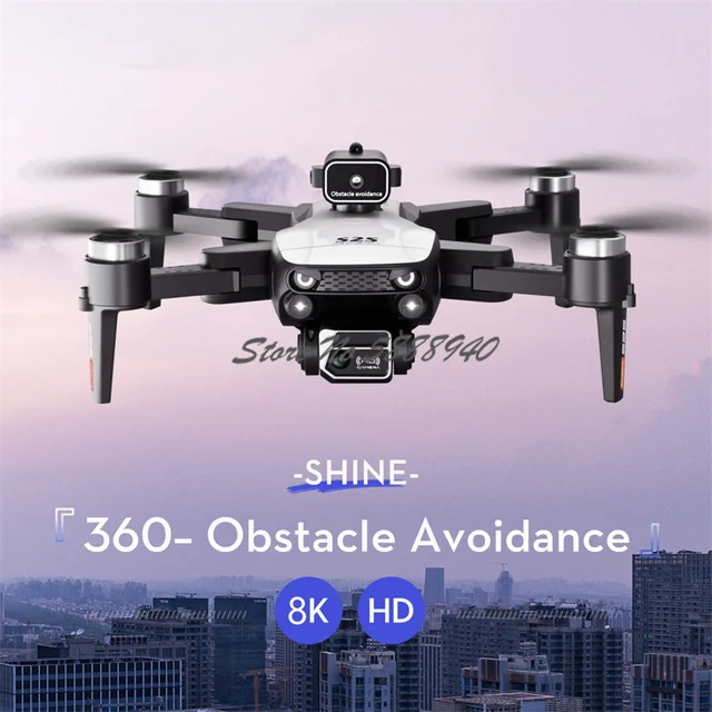 WIFI FPV 8K Aerial Photography Radio Control Quadcopter 2.4G 360° Obstacle Avoidance Route Planning Brushless Motor RC Drone Toy 3