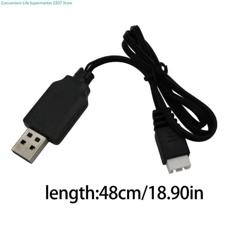 J0PA 7.4V 배터리 충전 케이블 3핀 디자인 포트 연결 및 충전 표시등 디스플레이로 전원 공급되는 USB
