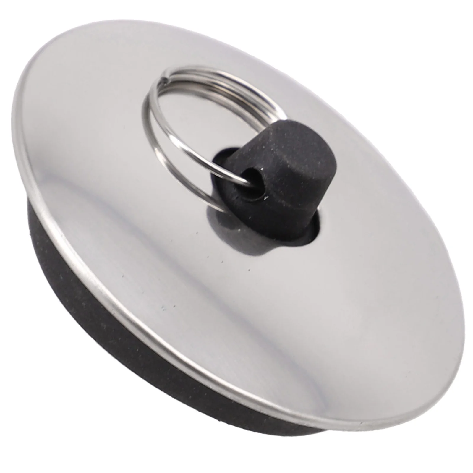 

Durable Rubber Sink Plug Drain Stopper, 40mm Fit with Convenient Hanging Ring, Suitable for Various Sinks and Bathtubs